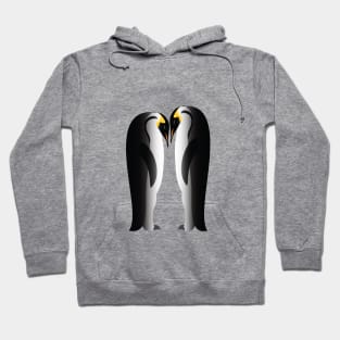 Emperor Penguins in Love Hoodie